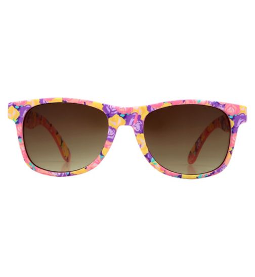 Boots Kids Sunglasses - Pink Rose Print Frame