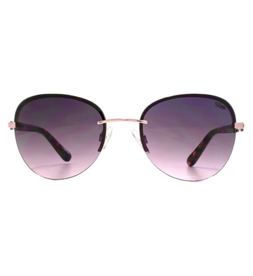 Suuna Woman Sunglasses - Semi Rimless Pink Frame