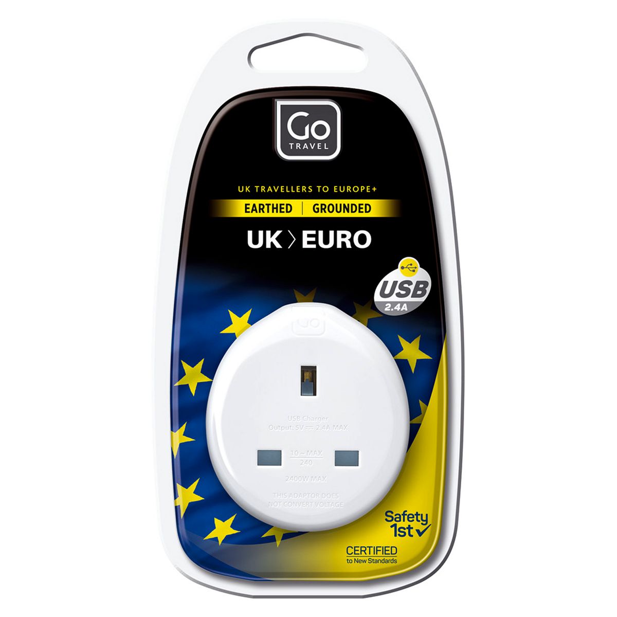Go Travel Uk To Euro Usb Adaptor
