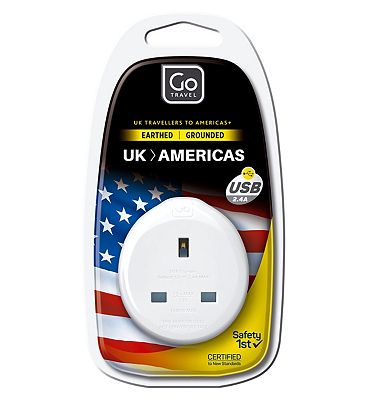 Go Travel UK to US USB Adaptor