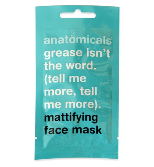 Anatomicals Grease Isn't The Word (tell me more, tell me more) Mattifying Face Mask