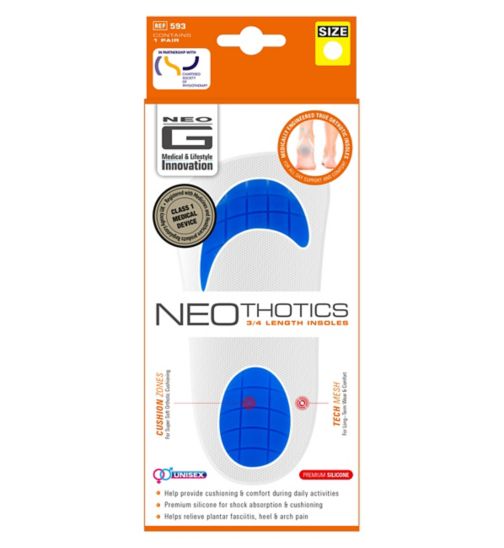 Neo G NeoThotics 3/4 Length Insoles Medium - 1 Pair