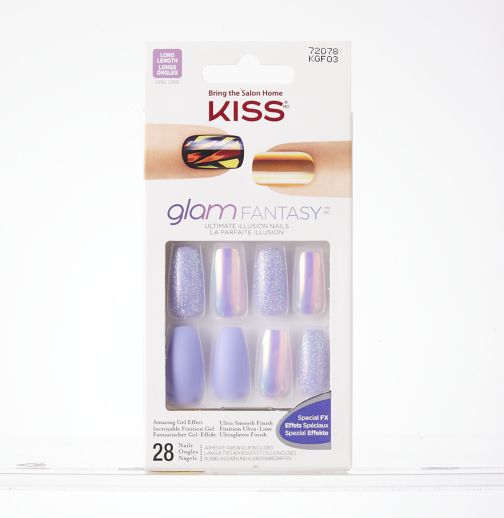 KISS Glam Fantasy Nails- Parasol 28 nails