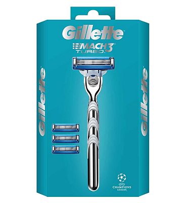 Gillette Mach3 Turbo Razor + Blades 3pk