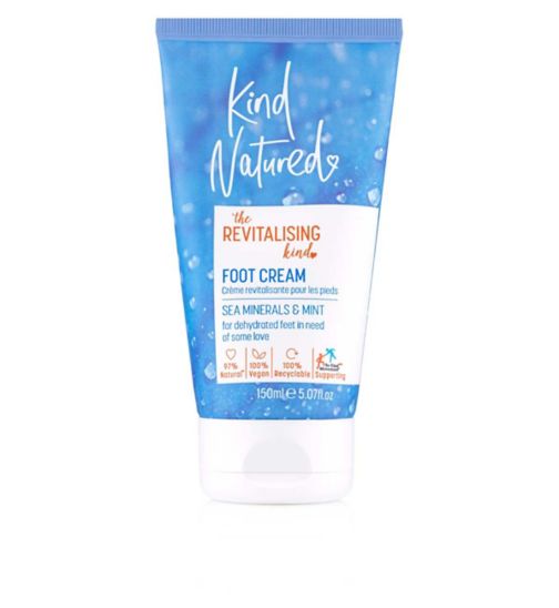 Kind Natured Sea Minerals & Mint Foot Cream For Dry & Dehydrated Feet - 150ml