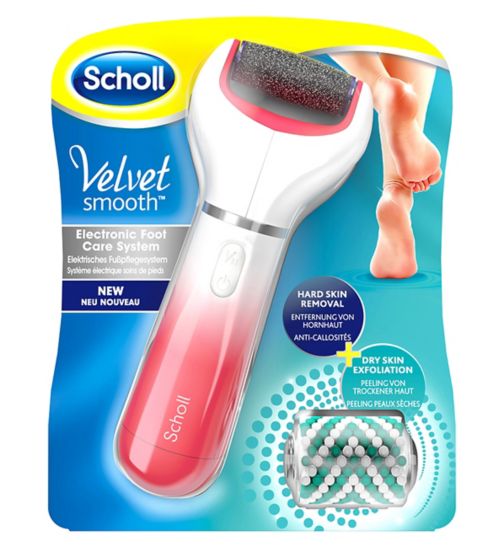 Scholl Pink Electric Foot File with Exfoliating Refill