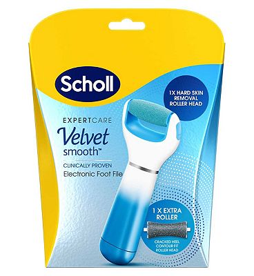 Scholl Velvet Smooth electronic foot file blue - Boots