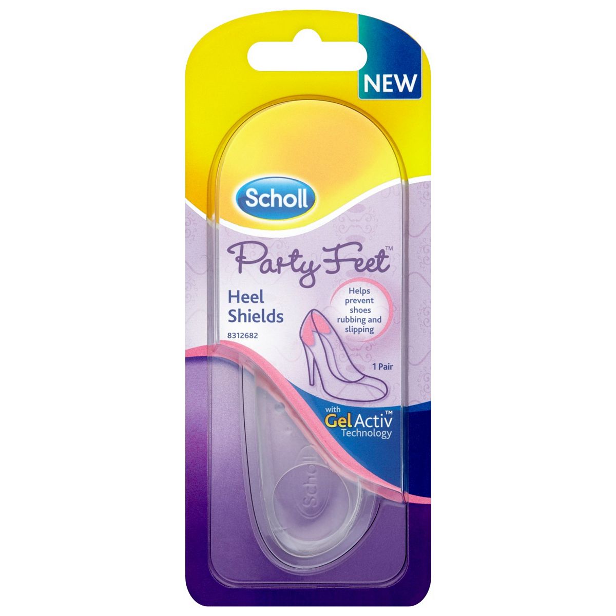 Scholl Party Feet Heel Shields With Gelactiv Technology - 1 Pair