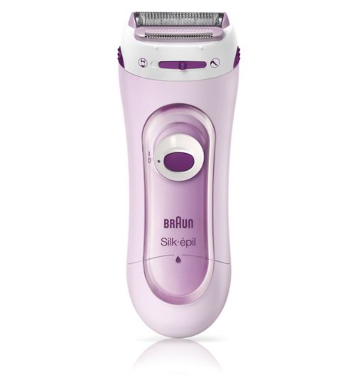 Braun Silk-épil Lady Shaver 5-100 Pink - Cordless Electric Shaver and Trimmer System with 1 Extra