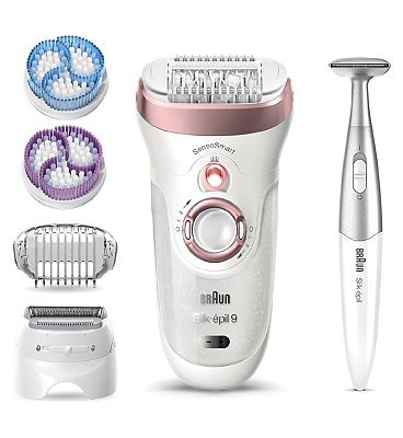 Braun Silk-épil Beauty Set 9 9-985 Deluxe 7-in-1 Cordless Wet & Dry Hair  Removal - Epilator, Shaver, Exfoliator, Cleansing Kit for Face & Body