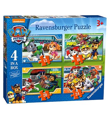 Ravensburger Paw Patrol 4 In A Box Puzzle Ravensburger Paw Patrol 4 In A Box Puzzle