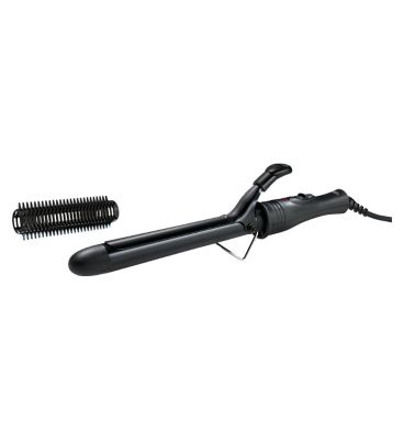 curling tongs with brush attachment