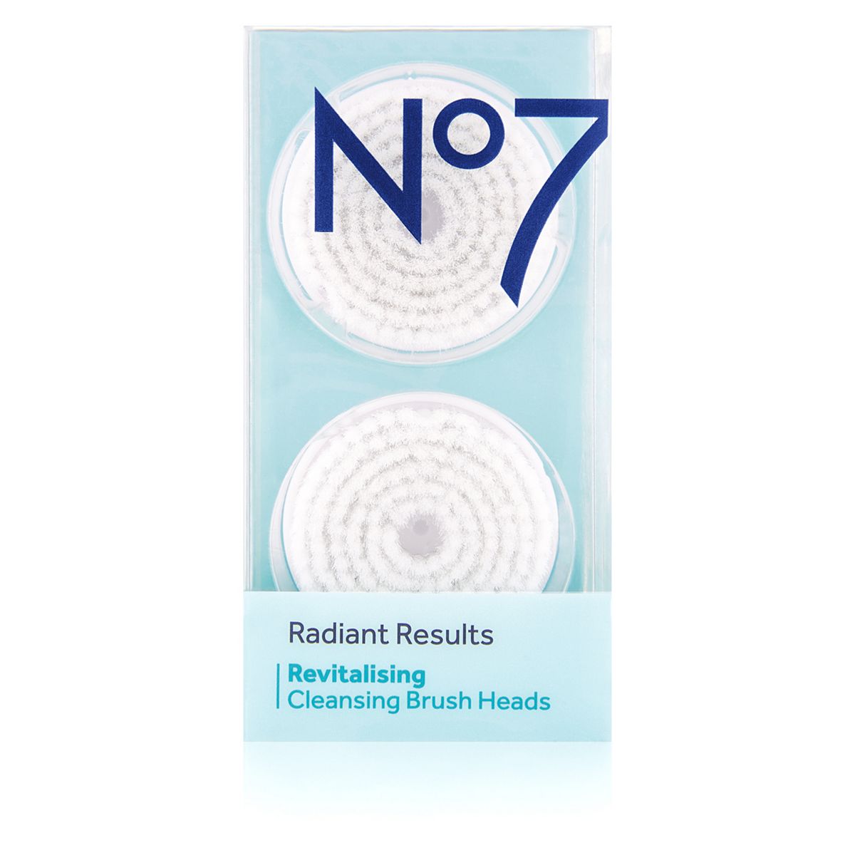 No7 Radiant Results Revitalising Cleansing Brush Heads X2