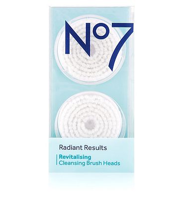 No7 Radiant Results Revitalising Cleansing Brush Heads x2