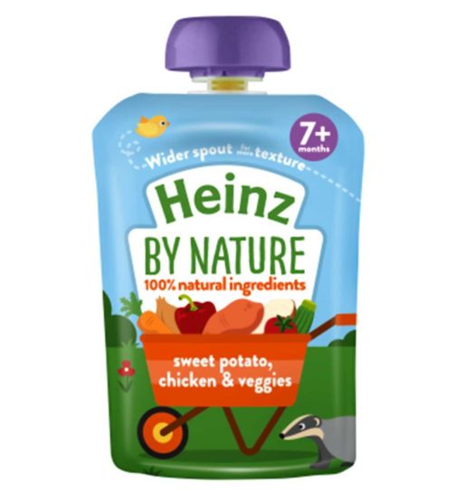 Heinz sweet potato chicken vegetables stage 2 pouch 130g
