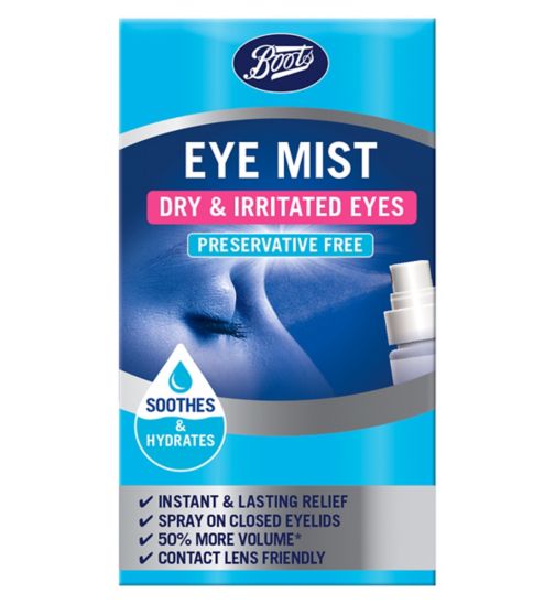 Boots Eye Mist - Dry & Irritated Eyes Preservative Free 15ml