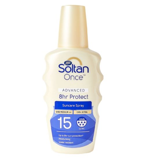 Soltan Once Advanced 8hr Protect SPF15 200ml Sun Cream
