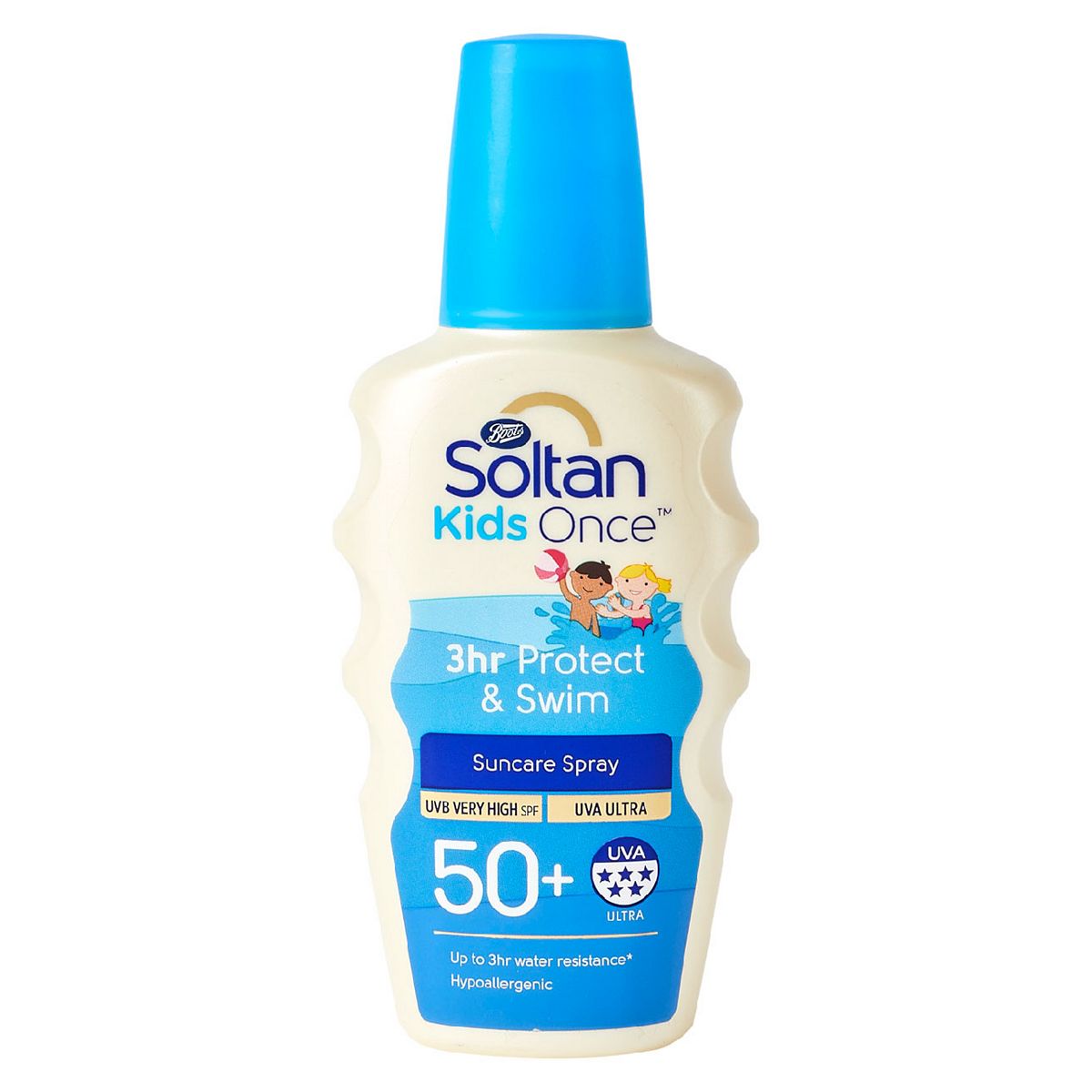Soltan Kids Once 3Hr Waterplay Spray Spf50+200 ml, 200ml