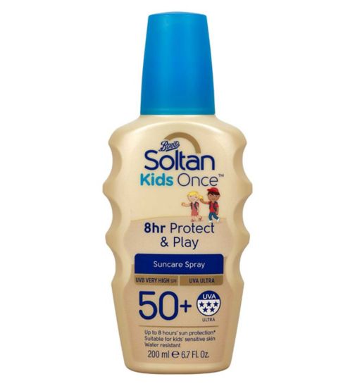 Soltan Kids Once 8hr Protect & Play Spray SPF50+ 200ml