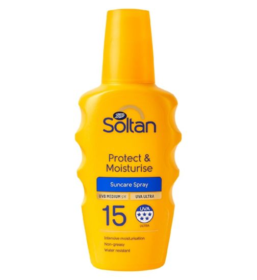 Soltan Protect & Moisturise Spray SPF15 200ml