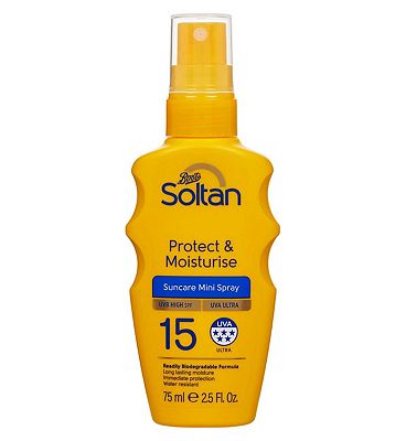Soltan Mini Protect & Moisturise Spray SPF15 75ml