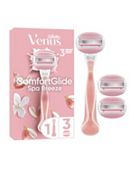 Venus Comfortglide Spa Breeze Razor + 3 Blades