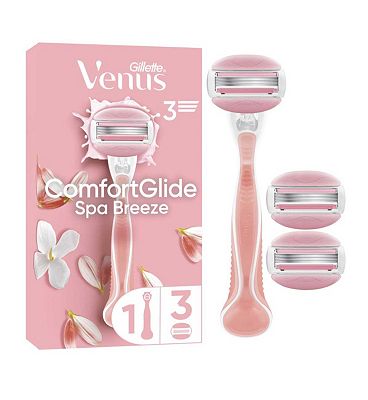 Venus Comfortglide Spa Breeze Razor + 3 Blades