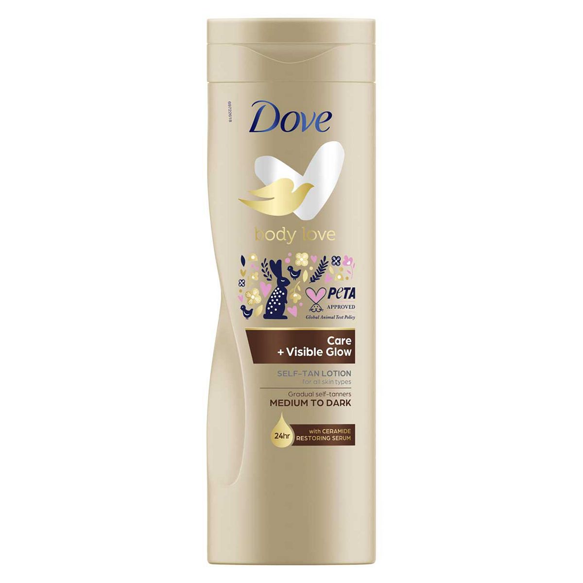 Dove Visible Glow Medium To Dark Self-Tan Lotion 400Ml Limited Edition
