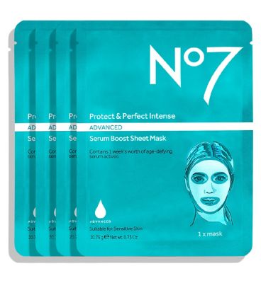 No7 Protect & Perfect Intense ADVANCED Serum Boost Sheet Masks