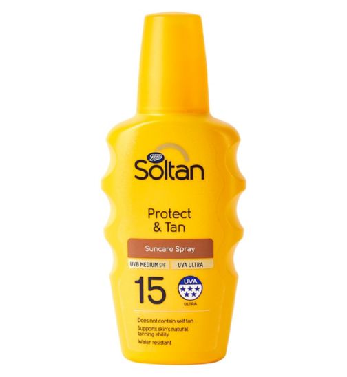 Soltan Protect & Tan Spray SPF15 200ml