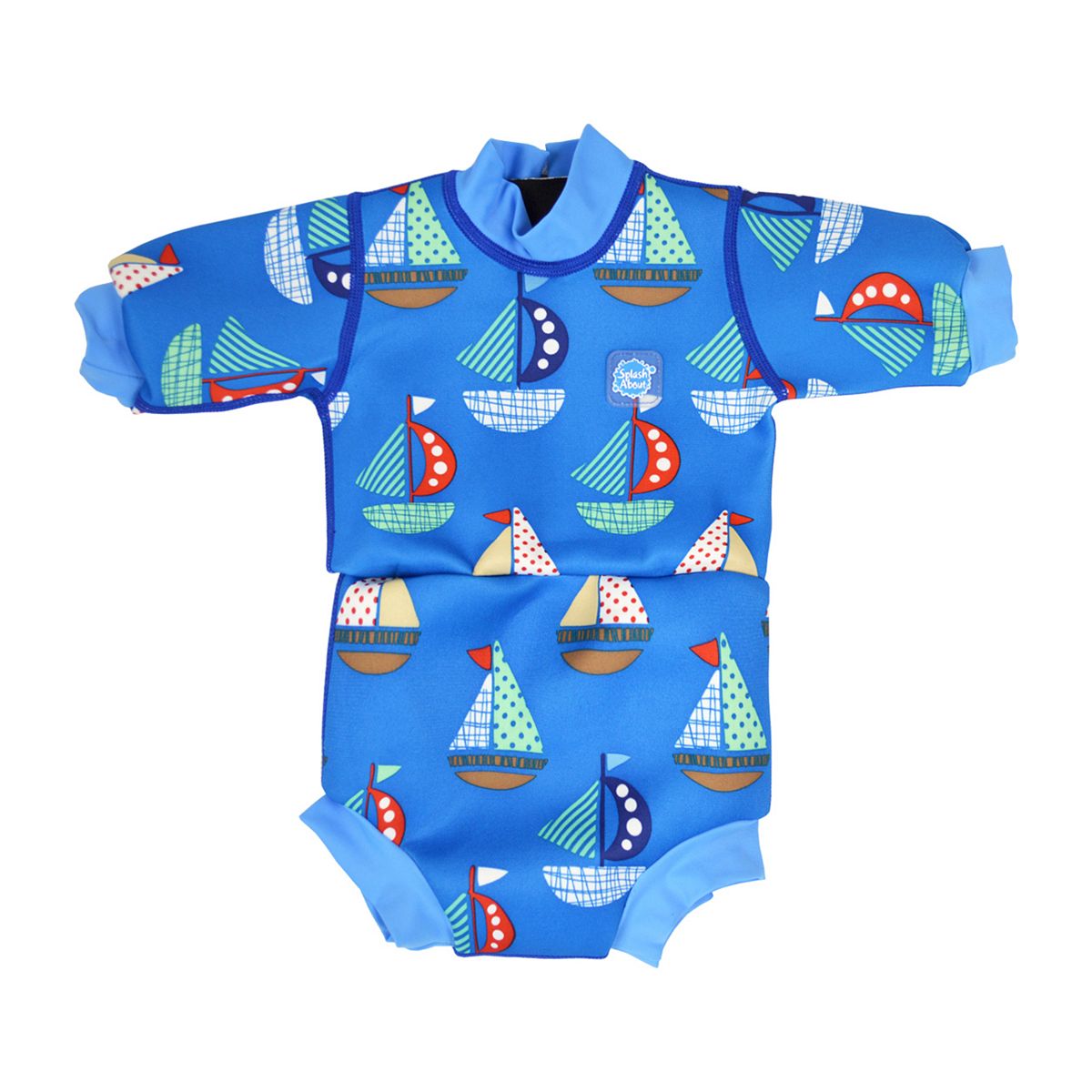 Splash About Happy Nappy Swimming Wetsuit Set Sail Multicolor