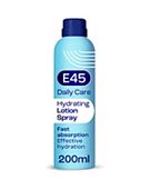 E45 Daily Hydrating Lotion Spray Moisturiser to Repair and Moisturise Dry and Sensitive Skin - 200ml