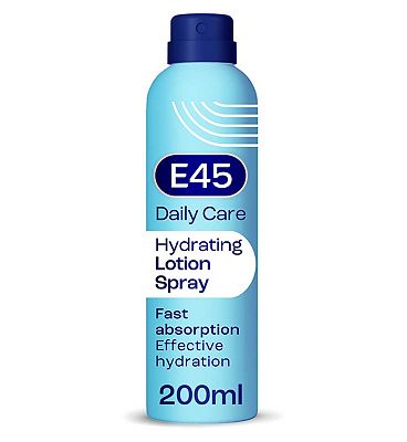 E45 Daily Moisturiser Spray to Repair and Moisturise Dry and Sensitive Skin -  200ml