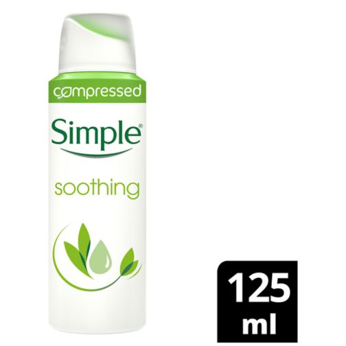 Simple Soothing Anti-perspirant Deodorant Aerosol 125ml