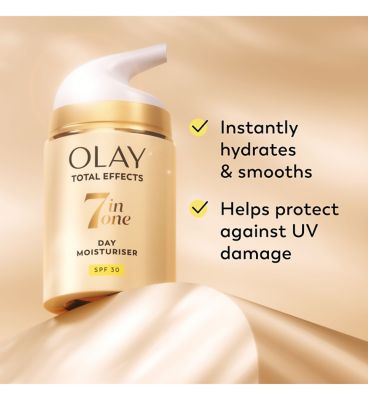 Olay Total Effects SPF 30, 7 in 1 Anti-Ageing Moisturiser, 50ml, Our Strongest SPF Protection (2)