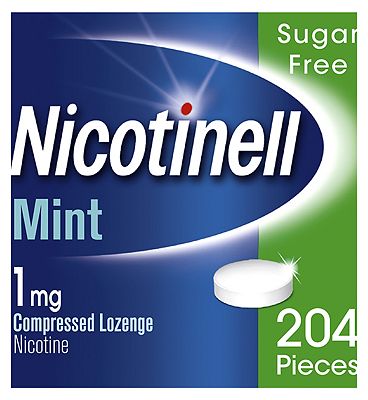 Nicotinell Nicotine Lozenge Stop Smoking Aid 1 mg Mint 204 Pieces