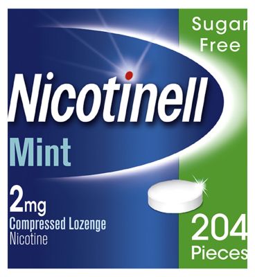 Nicotinell Nicotine Lozenge Stop Smoking Aid 2 mg Mint 204 Pieces