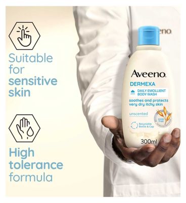 AVEENO® Dermexa Daily Emollient Body Wash 300ml (6)