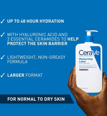 CeraVe Moisturising Lotion with Hyaluronic Acid & Ceramides. Face and Body Lotion for Normal to Very Dry Skin 236ml (7)