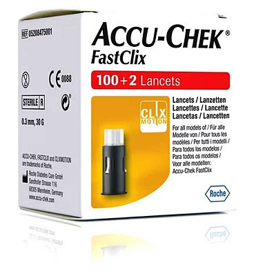 Click to view product details and reviews for Accu Chek Fastclix 102 Lancets.