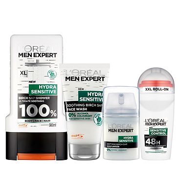 Loreal Men Expert Hydra Sensitive Skin Soothing White Range