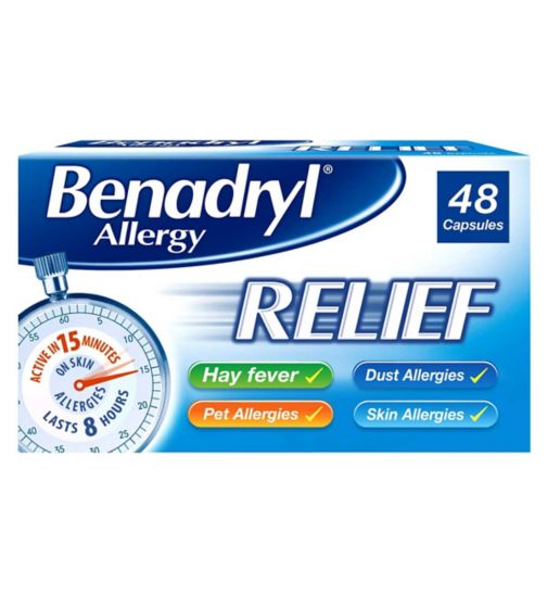 Benadryl Allergy Relief - 48 Capsules
