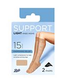 Boots 20 DENIER MEDIUM (Natural Tan) Support Tights Compression Support - 1  PAIR