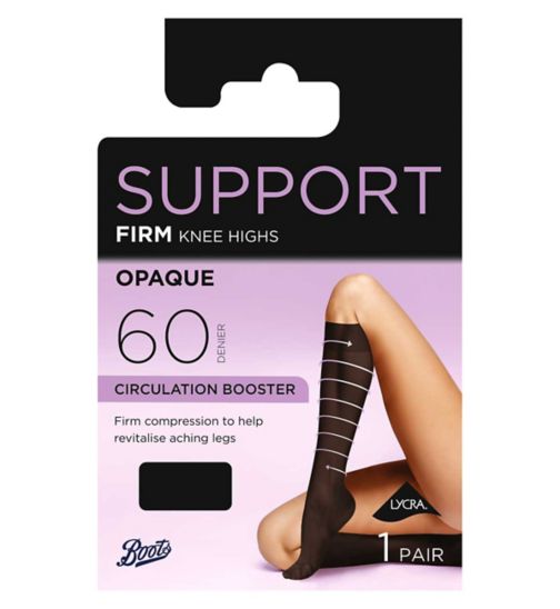 Boots Opaque Firm Support Knee High