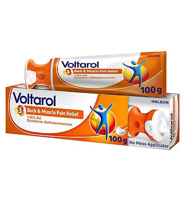 Voltarol Back & Muscle Pain Relief 1.16% Gel 100g (With No Mess Applicator)