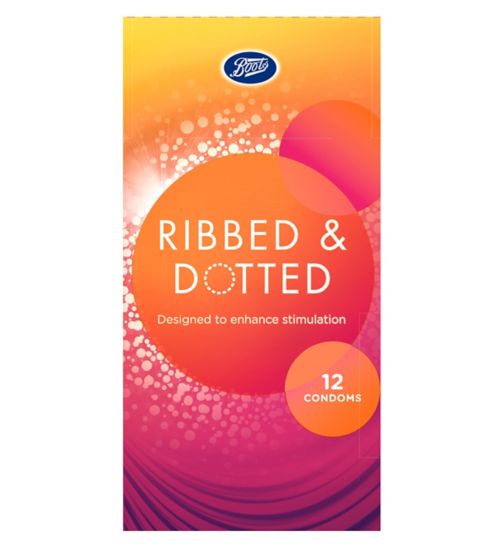 Boots Ribbed and Dotted Condoms - 12 Pack