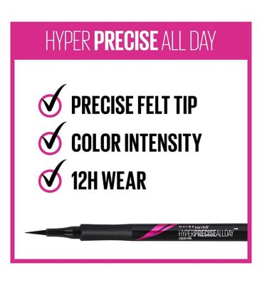 Maybelline Hyper Precise All Day Wear Liquid Eyeliner Matte Black (9)