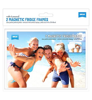 Shot2go magnetic fridge photo frame clear 5x7 - 2 pack