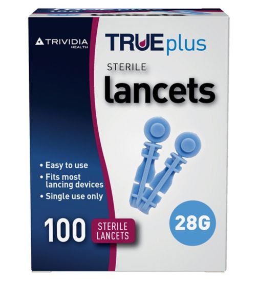 Trueplus Sterile Lancets 28 Gauge - 100 Lancets
