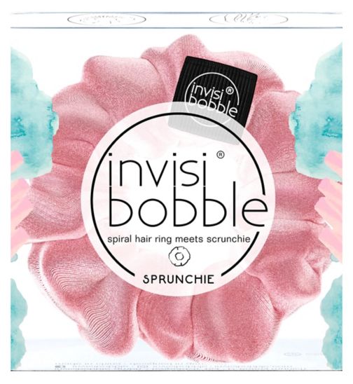 invisibobble SPRUNCHIE Pink, Scrunchie with Spiral Hair Tie